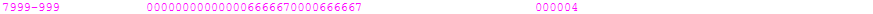 Example Type 7 File Total Record from an ABA file